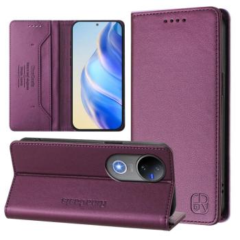 RINA Zaklápacie puzdro pre Vivo V50 5G tmavofialové