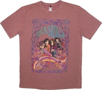 The Who Tričko Psych Floral Stone Wash Unisex Kashmir Red L