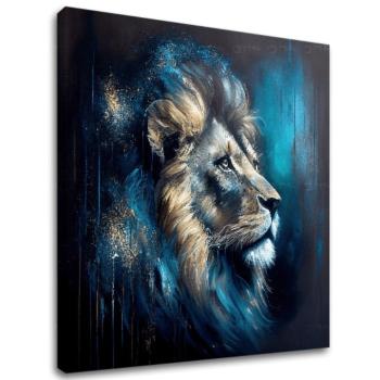 Dekoratívna maľba na plátne - PREMIUM ART - Lion's Strength and Grace