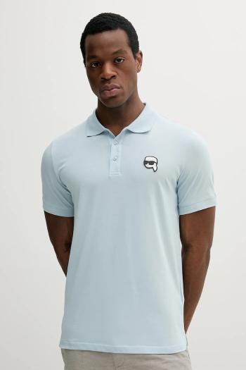 Bavlnené polo tričko Karl Lagerfeld jednofarebné, 552224.745710