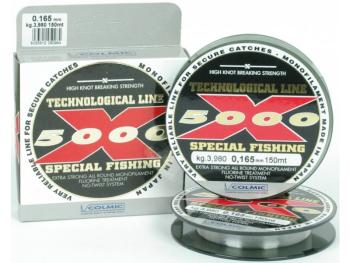 Colmic vlasec x5000 special fishing 150 m číra-priemer 0,25 mm / nosnosť 9 kg