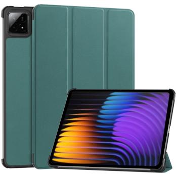 LEATHER Zaklápací kryt pre Xiaomi Pad 7 / Pad 7 Pro zelený