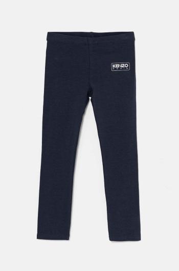 Detské legíny Kenzo Kids tmavomodrá farba, jednofarebné, K60656
