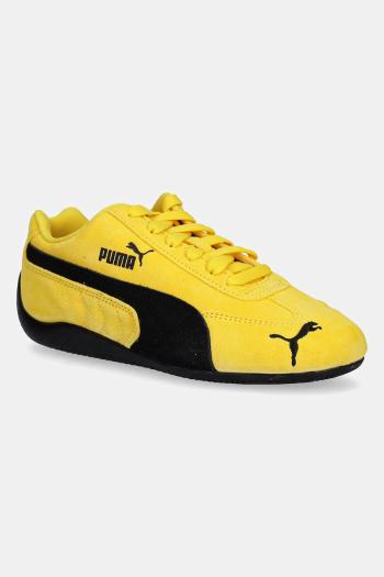 Semišové tenisky Puma Speedcat OG Jr žltá farba, 401698