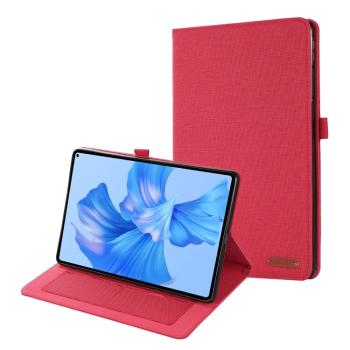 FABRIC Zaklápací kryt pre Xiaomi Redmi Pad SE 8.7 červený