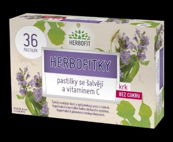 GALMED Herbofitky sa šalvie s vitamínom C bez cukru 36 pastiliek
