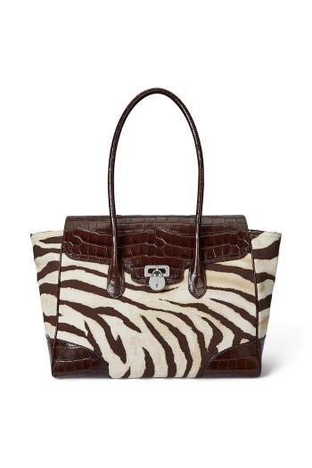Kabelka Lauren Ralph Lauren hnedá farba, 431969469