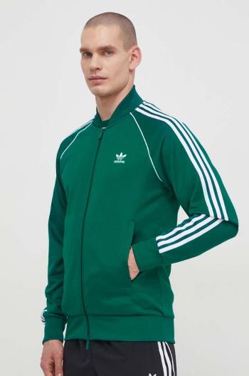 Mikina adidas Originals Adicolor Classics SST pánska, zelená farba, s nášivkou, IR9863