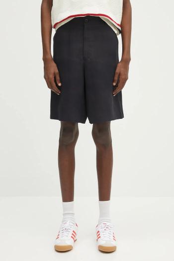 Ľanové šortky Paul Smith tmavomodrá farba, M1R-437Z-P01427