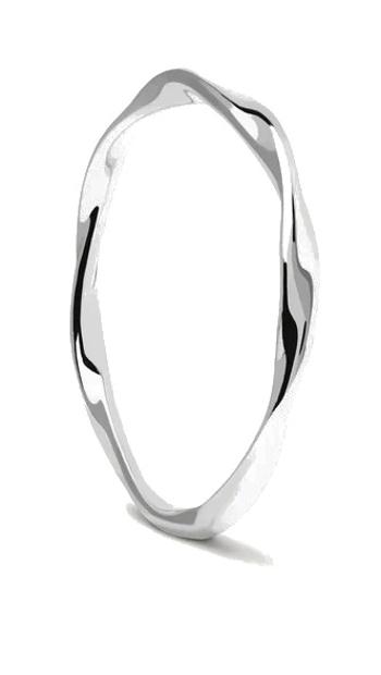 PDPAOLA Minimalistický strieborný prsteň SPIRAL Silver AN02-804 58 mm