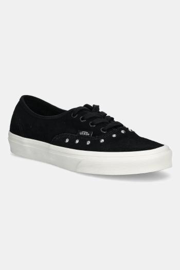 Semišové tenisky Vans Authentic čierna farba, VN000CRQBLK1