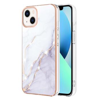 IMD MARBLE Ochranný kryt Apple iPhone 15 WHITE