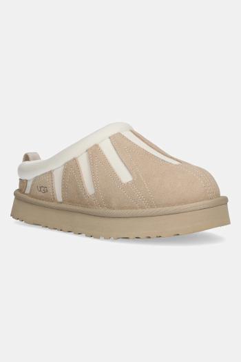 Detské semišové papuče UGG TAZZ SUNWAVE béžová farba, 1166830K