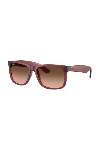 Slnečné okuliare Ray-Ban JUSTIN pánske, ružová farba, 0RB4165