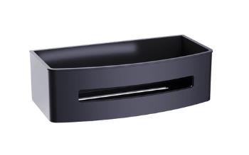 Polička SAT 22 cm čierna SATDPOLMC