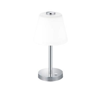 LED stolová lampa Trio Emerald chróm 525490106