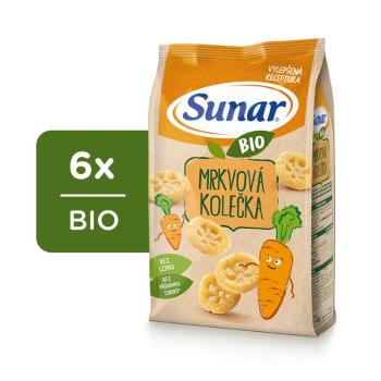 6x SUNAR BIO Chrumky Mrkvové kolieska 45 g