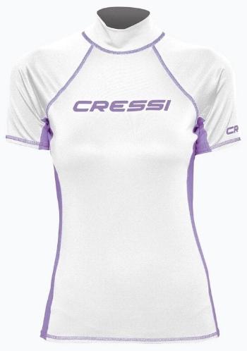Cressi Rash Guard Lady Tričko s krátkym rukávom White/Lilac S