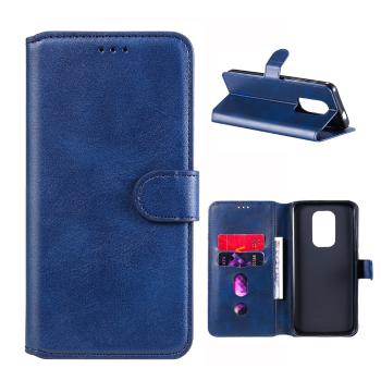 RETRO SMOOTH Peňaženkové puzdro pre Motorola Moto G9 Play / E7 Plus modré