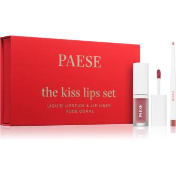 Paese The Kiss Lips Set Nude Coral darčeková sada odtieň 02 nude coral