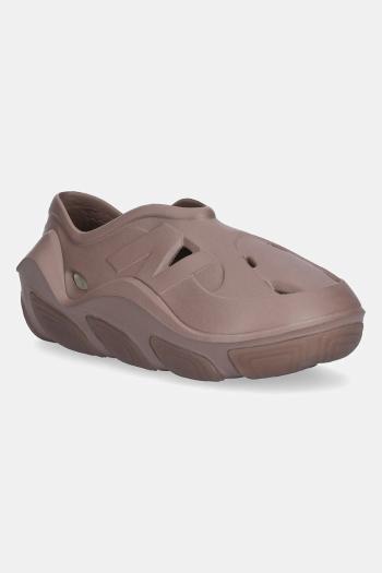 Šľapky New Balance RCVRY hnedá farba, RCVRYEES