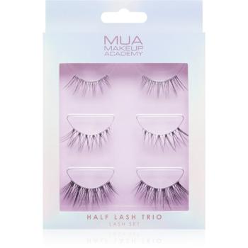 MUA Makeup Academy Half Lash Trio umelé mihalnice 3x2 ks