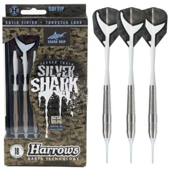 Dart szett Harrows soft Silver Shark A style 18gr gravírozva