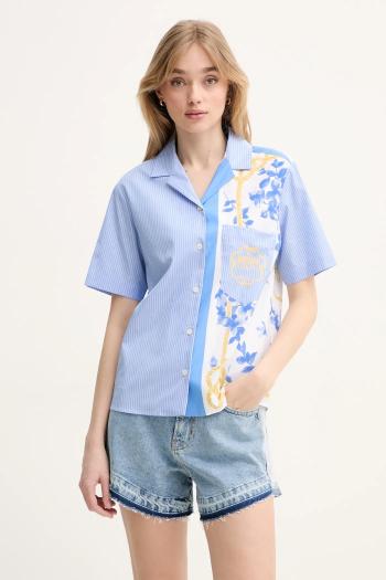 Bavlnená košeľa Moschino Jeans dámska, regular, s klasickým golierom, 0210 3725