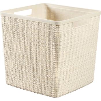 CURVER Košík JUTE 17L kocka | béžová