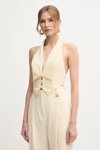 Vesta Elisabetta Franchi béžová farba, jednoradová, GL00151E2