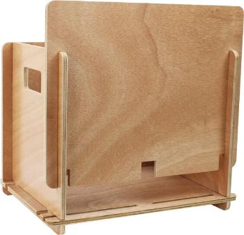 Muziker Self-Assembly Plywood Wooden Box na LP platne Natural