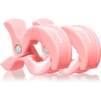 T-TOMI Clip spona na cumlík Pastel pink 2 ks