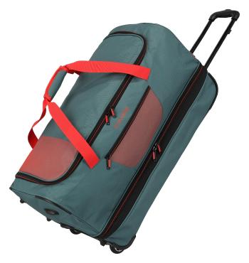 Travelite Basics Wheeled duffle L exp Green/orange