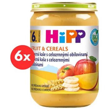 HiPP BIO Ovocná kaša s celozrnnými obilninami - 6x 190g (4062300409101)