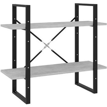 Shumee s 2 policami betónovo sivá 80 × 30 × 70 cm drevotrieska, 806451