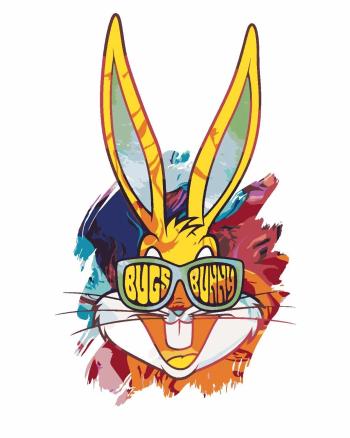 Zuty Maľovanie podľa čísel Maľovaný Bugs Bunny (Looney Tunes)