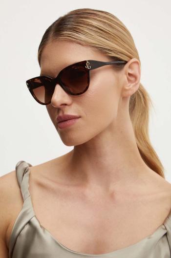 Slnečné okuliare Jimmy Choo dámske, hnedá farba, 0JC5018U
