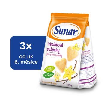 3x SUNAR Vanilkové sušenky (175 g)