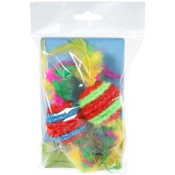 Olala Pets Loptička pruhovaná s perím (8592644122979)