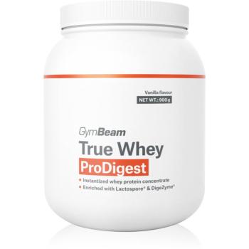 GymBeam True Whey ProDigest srvátkový proteín s tráviacimi enzýmami príchuť Vanilla 900 g