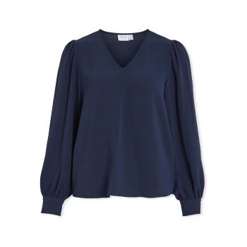 Vila  Top Gaja L/S - Navy Blazer  Blúzka Modrá