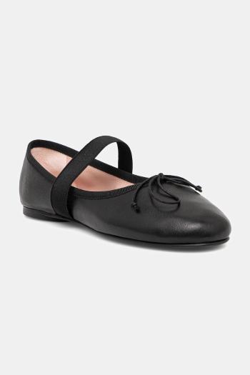 Kožené balerínky Pretty Ballerinas Lea čierna farba, 52537_001