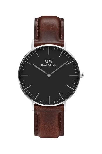 Hodinky Daniel Wellington Classic Black Durham 36 pánske, hnedá farba, DW00100143