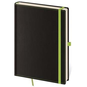 Zápisník Black Green L linkovaný (8595230646453)