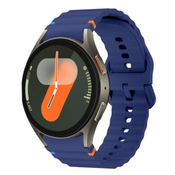 WAVE Silikónový remienok pre Samsung Galaxy Watch 7 (40mm / 44mm) tmavomodrý