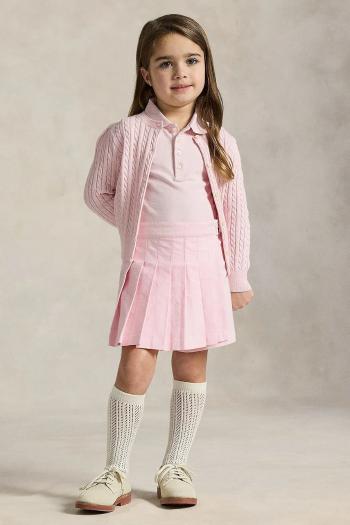 Detské bavlnené šortky Polo Ralph Lauren ružová farba, jednofarebné, 312964206001