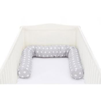 Fillikid Valec do postieľky Jersey Dots Grey 190 cm (9120080986979)