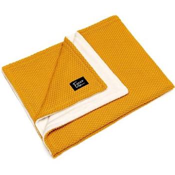 Eseco Winter pletená deka – mustard (8595695400966)