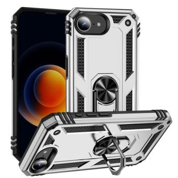 RING Kryt s držiakom pre Apple iPhone 16e strieborný