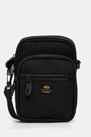 Malá taška Alpha Industries Label Messenger Bag S čierna farba, 156941